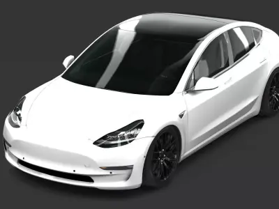 Tesla Model 3 3D model order