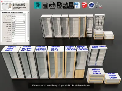 Parametric Resizable Cabinet Full Collection No 1