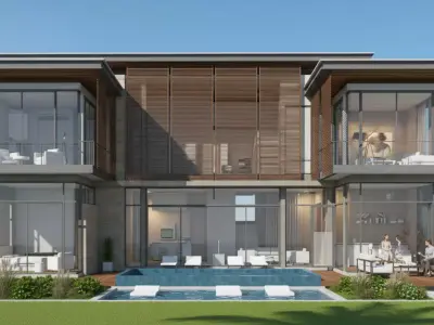 Small Modern Villa and  Luxury Bungalow Low-poly 3D model