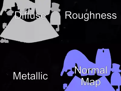 Modern Ceramic Bidet model pack Low-poly 3D model