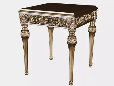 Carved coffee table for cnc 1 3D model