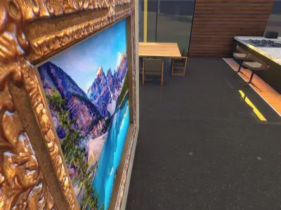 Painting Frame Low-poly 3D model