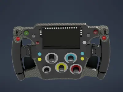 F1 Red Bull steering wheel 3D print model