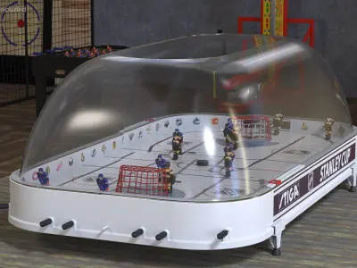 Stiga Stanley Cup Table Hockey with Game Stand Dome 3D model