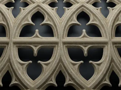 Paneling belonging to Carlisle Cathedral  1842 V1 3D model