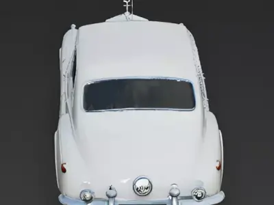 Vintage Royal Limousine 3D Model Low-poly 3D model