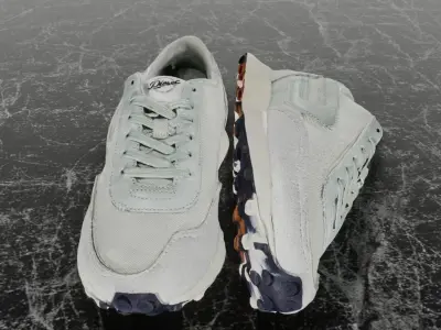 DIESEL RACER 3D SHOES - LIGHT GREEN Low-poly 3D model