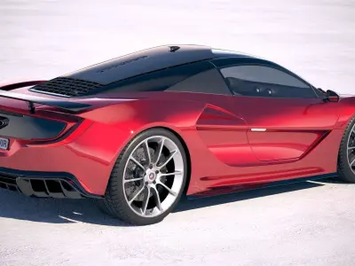 Generic Supercar v3 2018 3D model