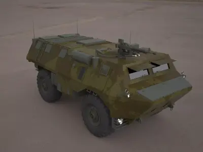 VAB VTT 4X4 military vehicle 3d model 3D model