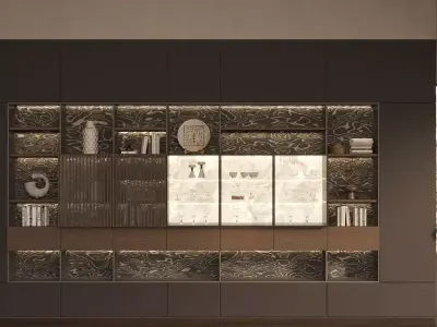 Light luxury tea room 3D model