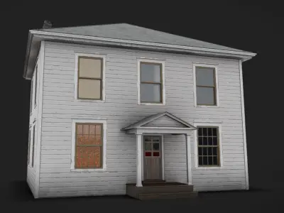 House 01 - Clean Low-poly 3D model