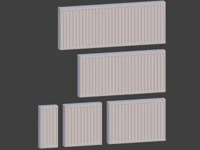 Radiator pack Low Poly Low-poly 3D model