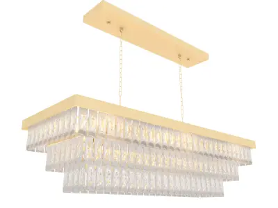 linear chandelier luxury classic 001 3D model