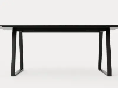 Quay Dining Table 200 Cm Low-poly 3D model