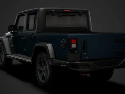 Jeep Gladiator Rubicon Recon JK 2018 3D model