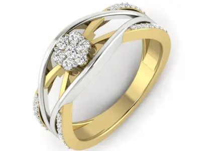 Women ring 3dm Render details 3D print model