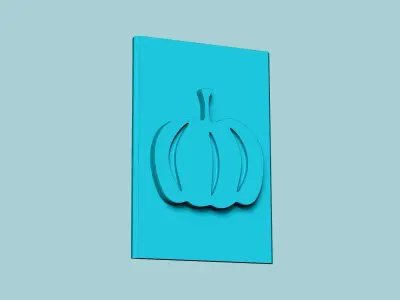 Stamp 33 - Pumpkin Simple - Fondant Decoration Maker Toy 3D print model