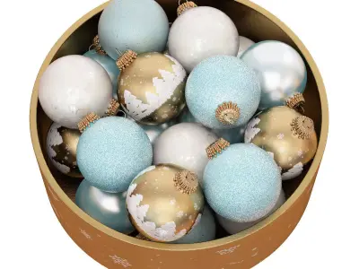 Christmas balls 3D model