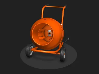 Concrete mixer 3D model buy