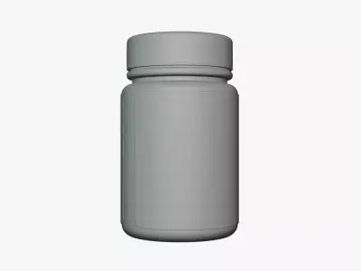 Basic Supplement Bottle - Geometry Only No Textures No Materials 3D model