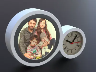 Magic Mirror Clock Low-poly 3D model