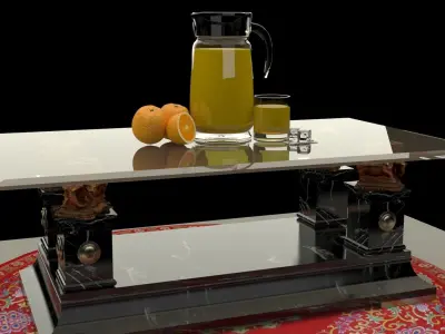 Chinese coffee table  3D model