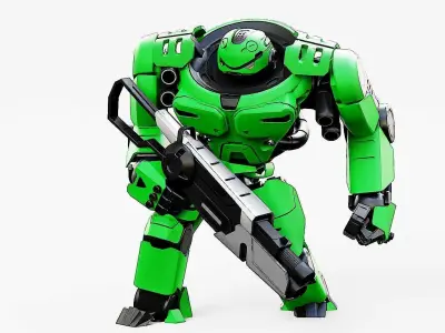 DOOM FIGHTER V-2  Rigged for Unreal Engine - Unity - MIXAMO  3D model