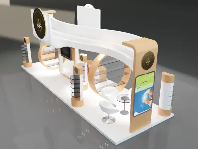 Booth Exhibition Stand a325c 3D model
