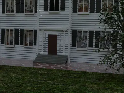 Modern  realistic house 3D model