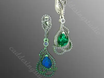 Earrings sm1 3D print model