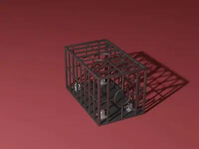 BDSM cage 3D model
