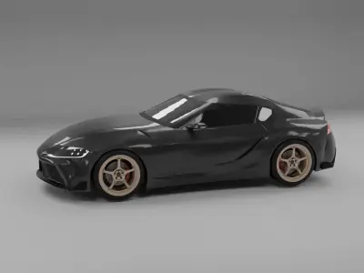 Toyota Supra A90 without interior 3D model