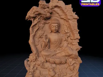 Buddha Serenity stl 3D print model