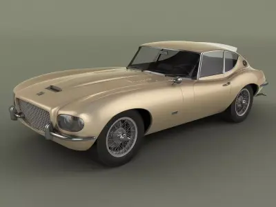 Jaguar E-type Raymond Loewy 3D model