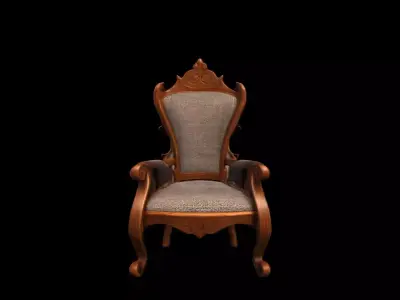 3d Model  Ladderback Chair Isolated On High Render 3D model