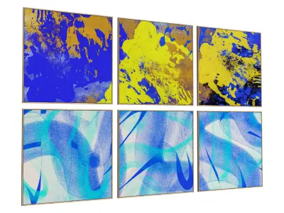 6 Abstract Frames Set 006 3D model