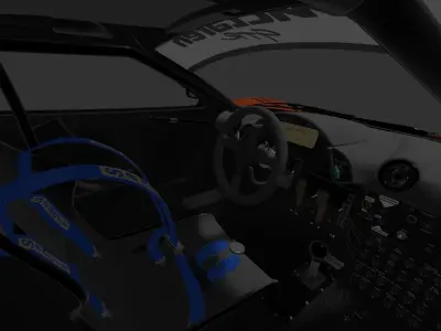 1995 mclaren f1 gtr Low-poly 3D model