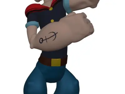 Popeye the Sailor Man 3D print model