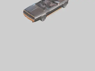 Convertible Muscle Car with Modern Features model 3D model