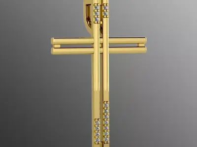 Pendant od 2 cross 3D print model