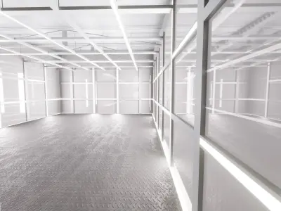 Car studio interio 3D model