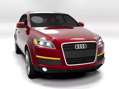 AUDI Q7 2007 LOWPOLY Low-poly 3D model