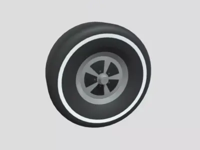Tyre 3D Model Low-poly 3D model
