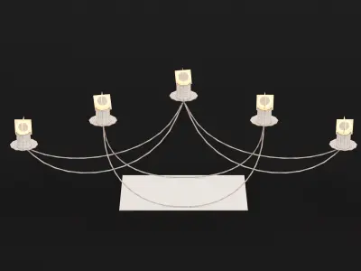 Candlestick set 9 candle holder - candle holder 3D model