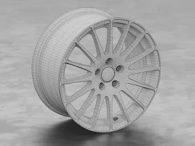 OZ Racing Superturismo GT Wheel 3D Model 3D model