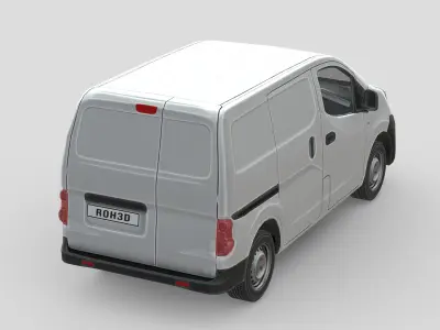 Nissan NV200 Van 2010 Low-poly 3D model