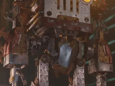Steampunk Robot 3D model