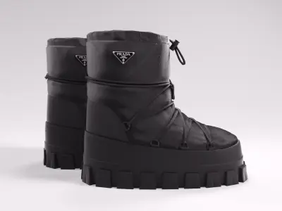 Prada snow boots 3D model
