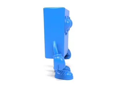 Book character cartoon 3D print model