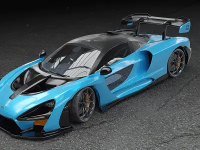 High-Poly McLaren Senna 3D model